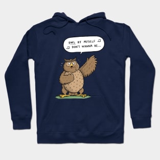 Owl By Myself Hoodie